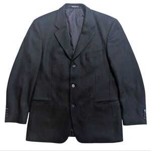 Hugo Boss | Vintage Charcoal Lambswool USA Made Blazer Coat Men's Size 42R